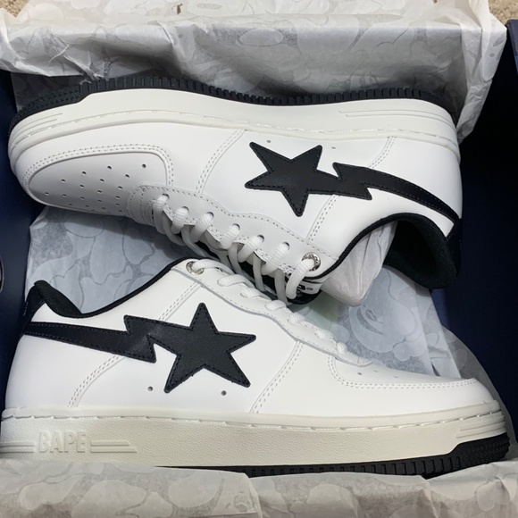 A Bathing Ape Bape Sta JJJJound White Navy Size 7 - Picture 1 of 14